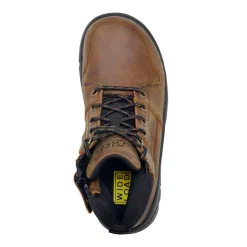 Hiking Boots For Men*XLfeet Inc. Wide Load 590CZN - 6inch Brown Soft Toe Zip / Lace Up Boot