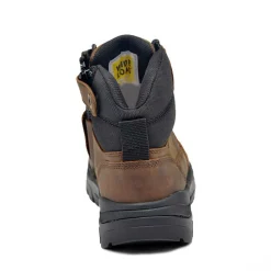 Hiking Boots For Men*XLfeet Inc. Wide Load 590CZN - 6inch Brown Soft Toe Zip / Lace Up Boot
