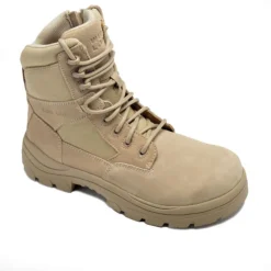 Work Boots|Hunting Boots*XLfeet Inc. Wide Load 790SZN - 8inch Sand Soft Toe Zip / Lace Up Boot