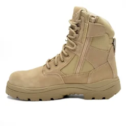 Work Boots|Hunting Boots*XLfeet Inc. Wide Load 790SZN - 8inch Sand Soft Toe Zip / Lace Up Boot