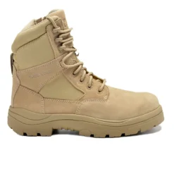 Work Boots|Hunting Boots*XLfeet Inc. Wide Load 790SZN - 8inch Sand Soft Toe Zip / Lace Up Boot