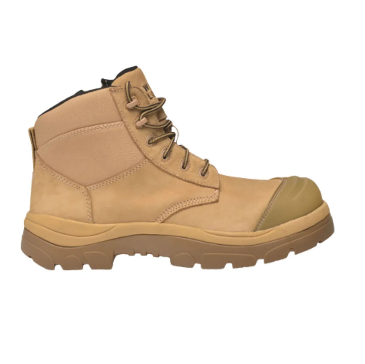 Composite Toe Boots|Work Boots*XLfeet Inc. Wide Load 690WZC Composite Safety Toe Zip 6 inch Work Boot - Wheat - 6E Only