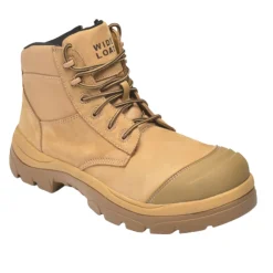 Composite Toe Boots|Work Boots*XLfeet Inc. Wide Load 690WZC Composite Safety Toe Zip 6 inch Work Boot - Wheat - 6E Only