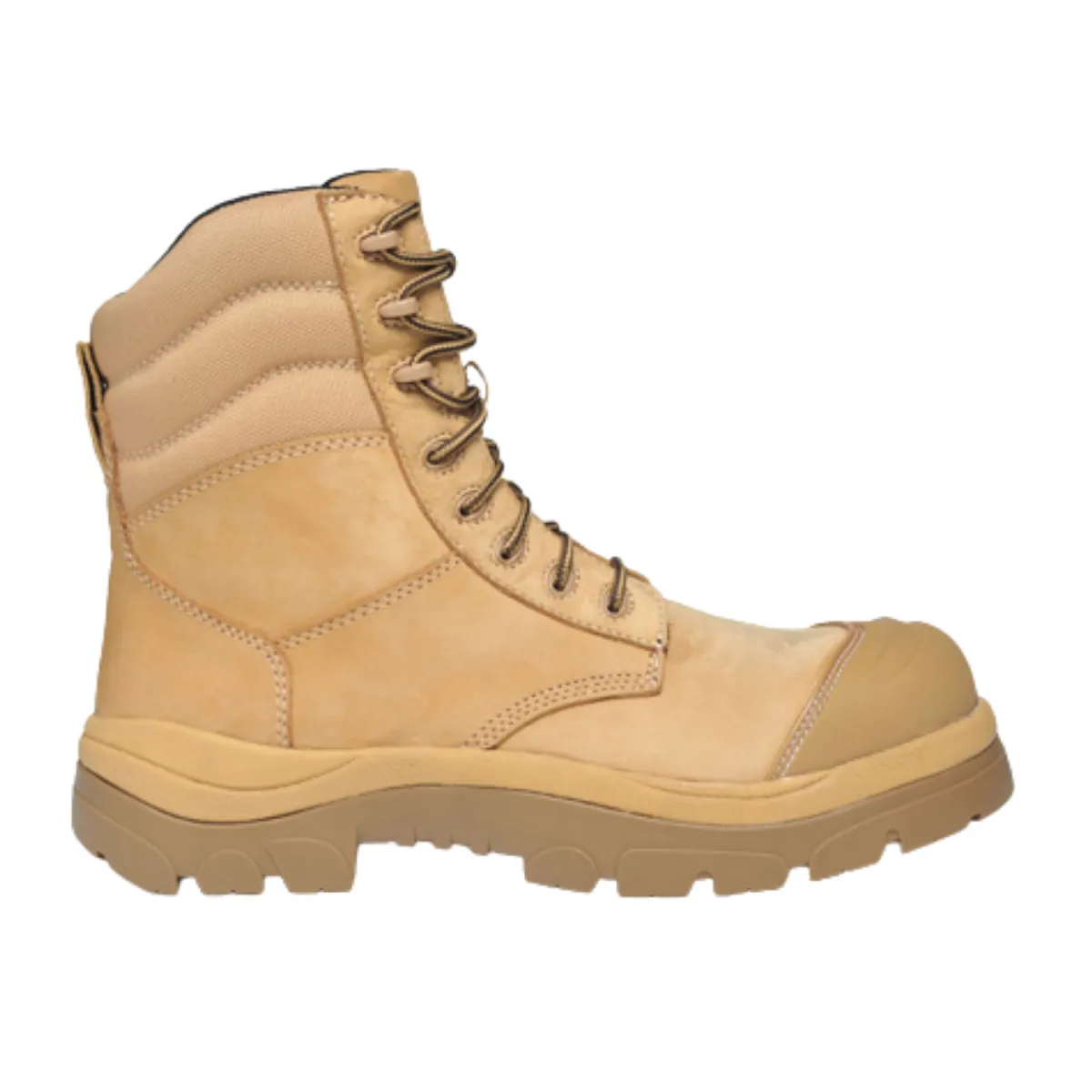 Composite Toe Boots|Work Boots*XLfeet Inc. Wide Load 890WZC Composite Safety Toe Zip 8 inch Work Boot - Wheat - 6E Only