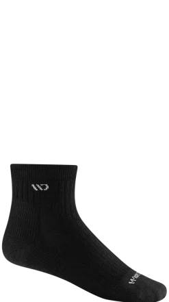 Quarter Socks|Postal Approved Socks*XLfeet Inc. Wide Open Quarter Cushioned Socks Single Pair - Black