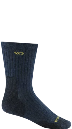 Crew Socks|Postal Approved Socks*XLfeet Inc. Wide Open Solid Cushioned Micro Crew Socks Single Pair - Denim