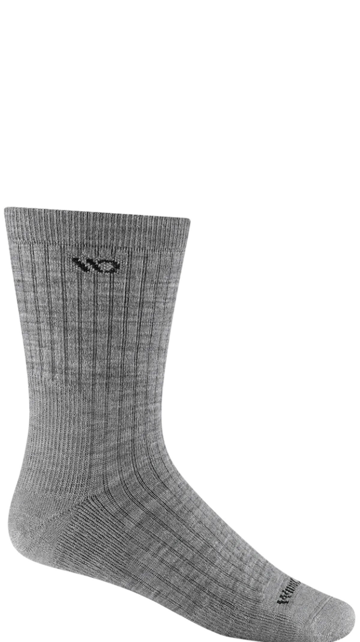 Crew Socks|Postal Approved Socks*XLfeet Inc. Wide Open Solid Cushioned Micro Crew Socks Single Pair - Light Gray
