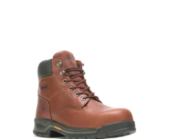 Steel Toe Work Boots|6" Work Boots*XLfeet Inc. Wolverine Harrison 6" Lace-Up Steel-Toe EH Boot